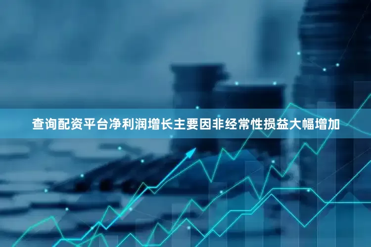 查询配资平台净利润增长主要因非经常性损益大幅增加