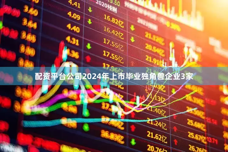 配资平台公司2024年上市毕业独角兽企业3家